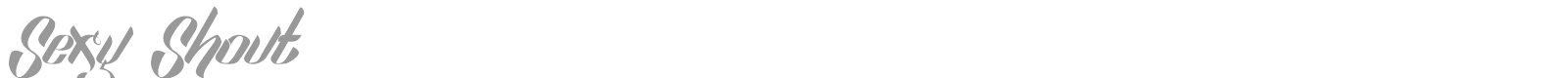 Sexy Shout font preview